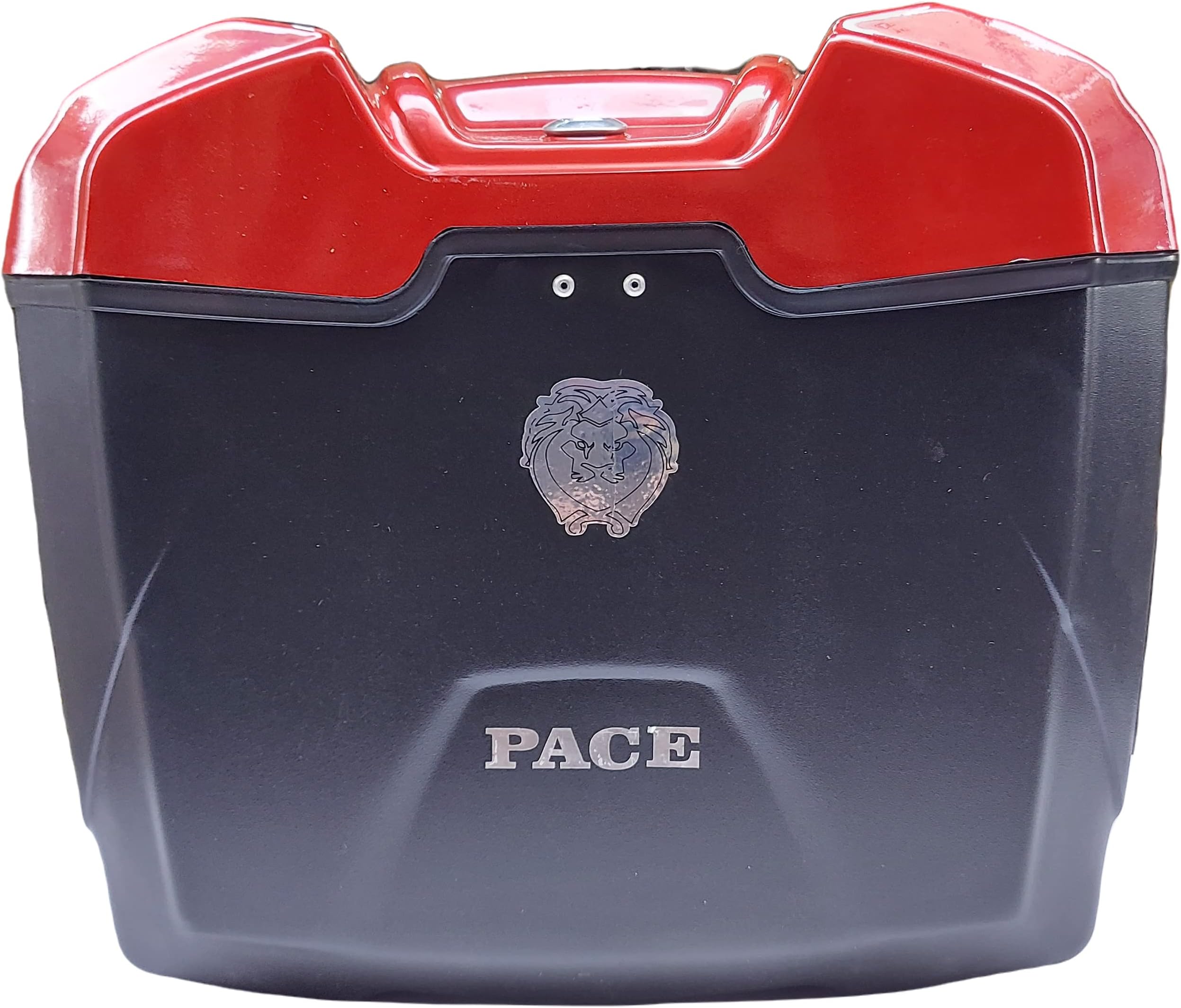 SARTE Bike Storage Luggage Side Box with Lock, Heavy Duty Plastic Suitable for All Bikes (Glossy Red)