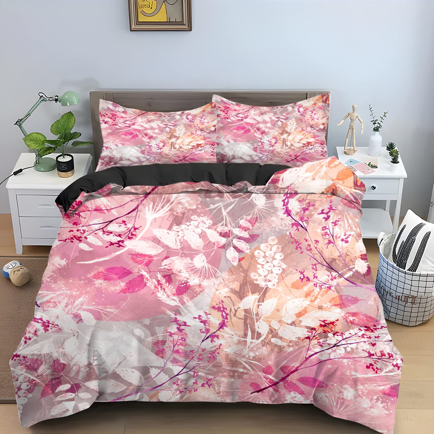 Copripiumino In Microfibra 200x200 Cm Con Federe - Rosa Crema - Chiusura Lampo - 5