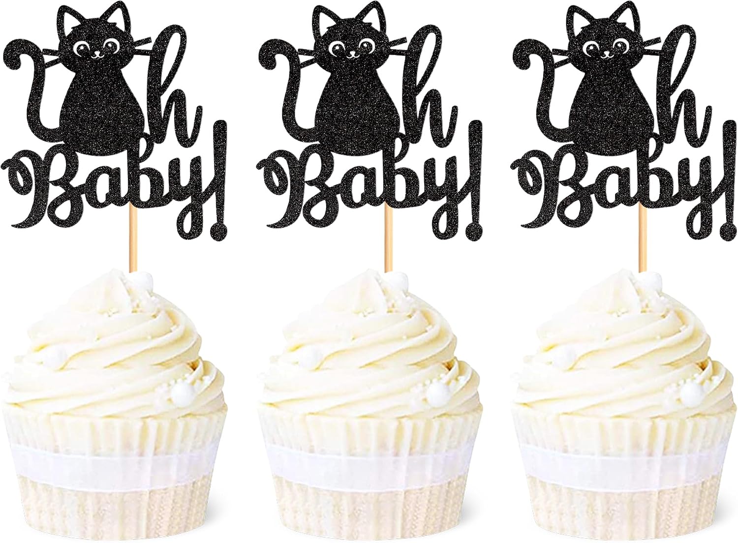 Ercadio Boho Rainbow Cupcake Toppers – 24 Pack Rose Gold Baby Shower Decorations For Hippie Theme Parties - View #7