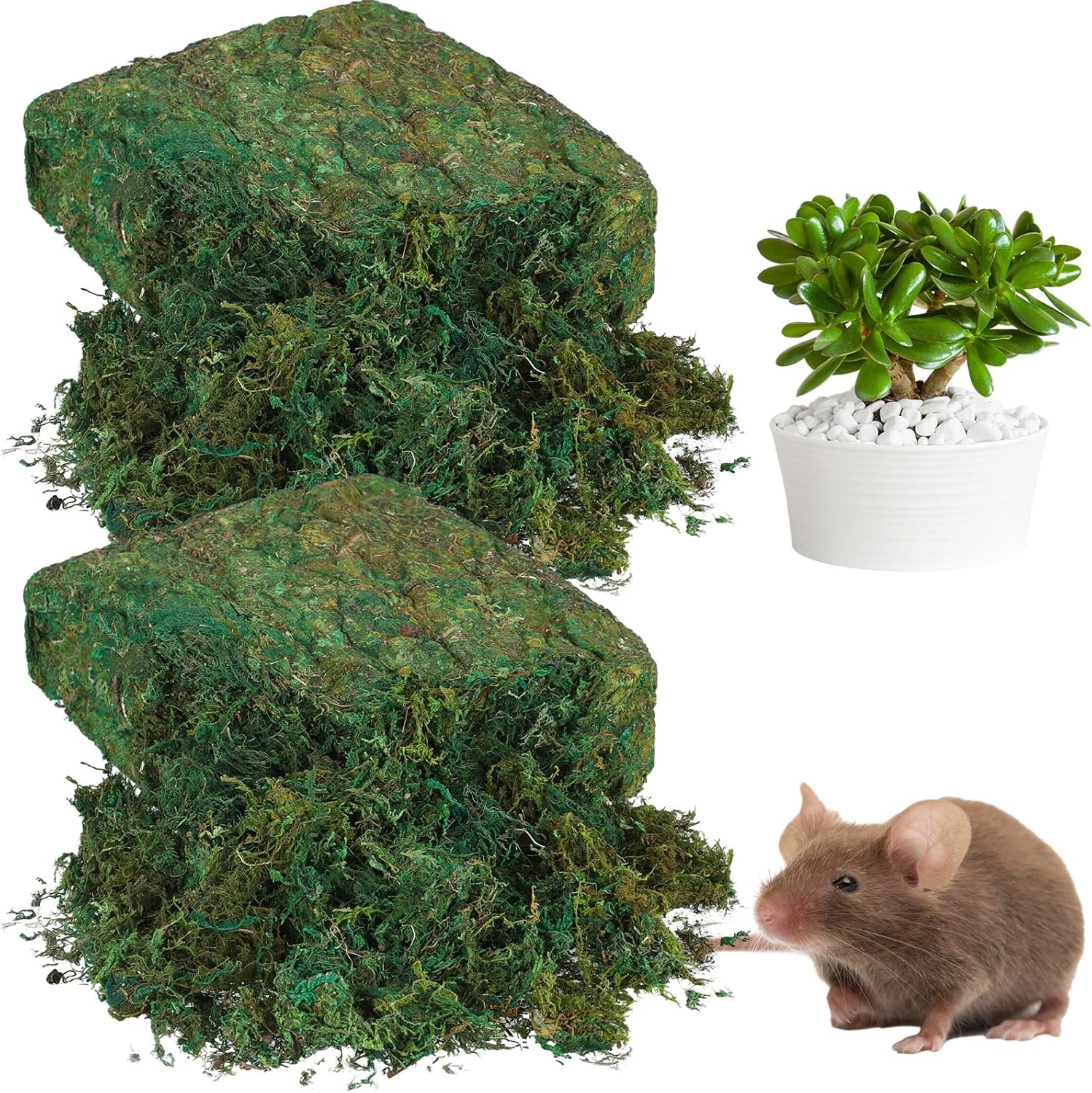 Zeyune 56.4 Oz Artificial Moss for Planters Fake Moss Decor