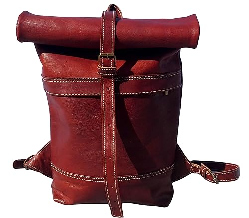 mens luxury leather backpack