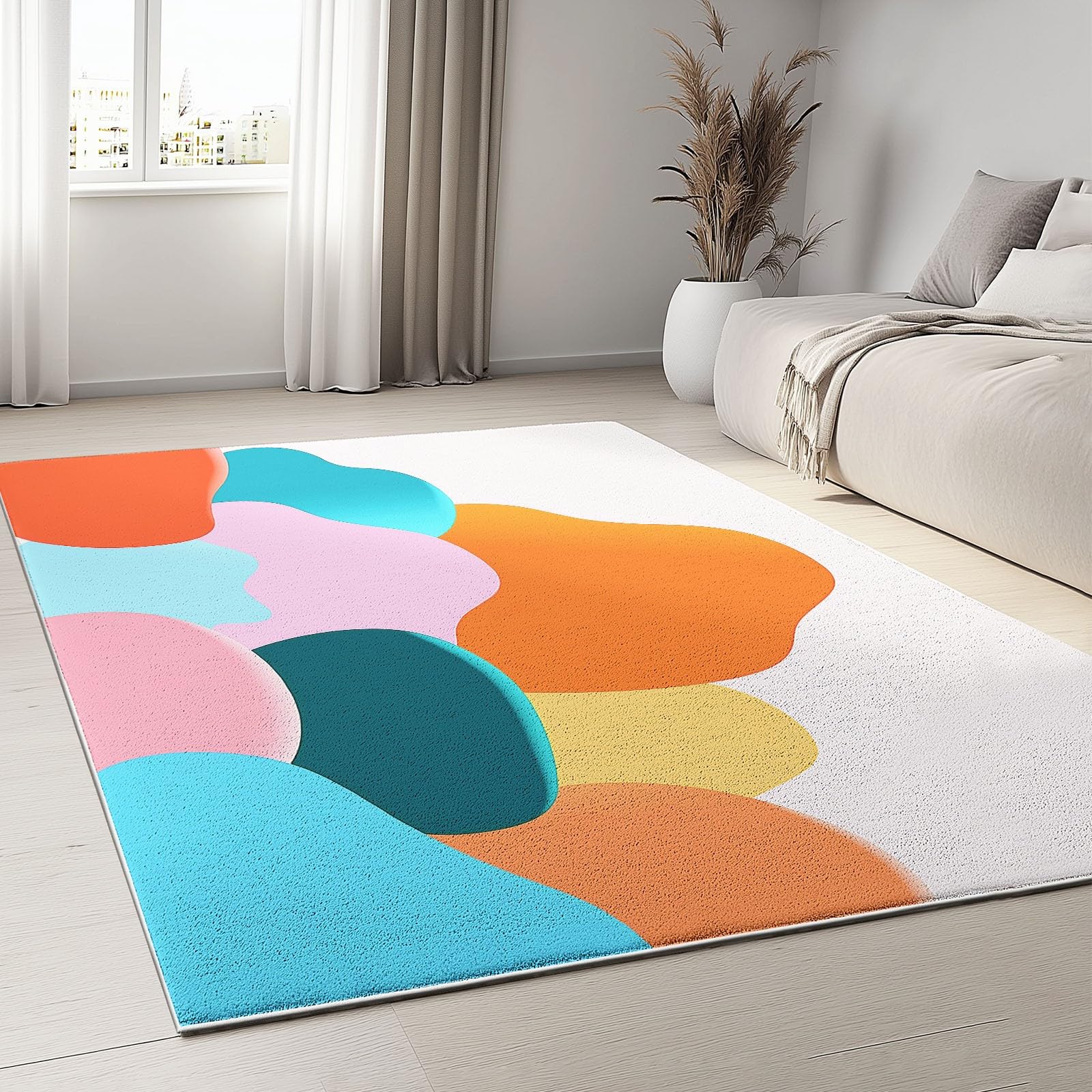 Tapis de salon lavable et doux idéal pour une chambre d'enfant