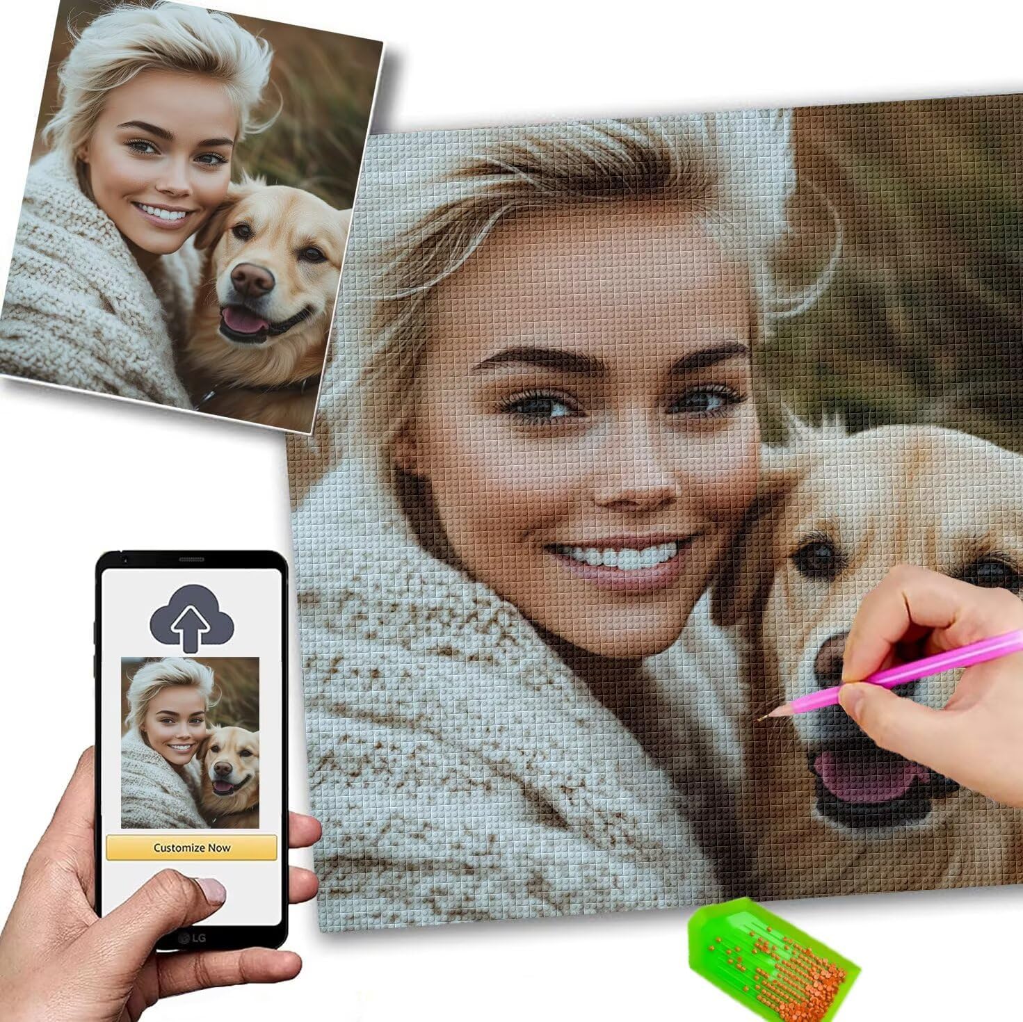 Diamond Painting Personalizzato 50x70cm 5D Diamond Painting Kit Completo,Quadro Personalizzato Con Foto,Quadri Con Perline Diamantini Crystal Art,Kit Pittura Diamante Adulti,Idee Regalo Donna w 284 – idea regalo inter Diamond Painting Personalizzato 50x70cm 5D Diamond Painting Kit Completo,Quadro Personalizzato Con Foto,Quadri Con Perline Diamantini Crystal Art,Kit Pittura Diamante Adulti,Idee Regalo Donna w 284 – idea regalo inter