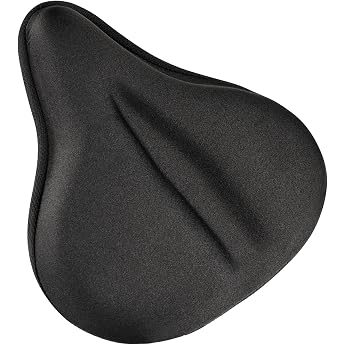 Saddle Cover Bicycle Gel 27 x 25 cm for Exercise Bike Gel Cushion Bicycle Saddle Cover Gel Saddle Cover Bicycle Women's Soft Comfortable for Road Bike Saddle Protection Indoor