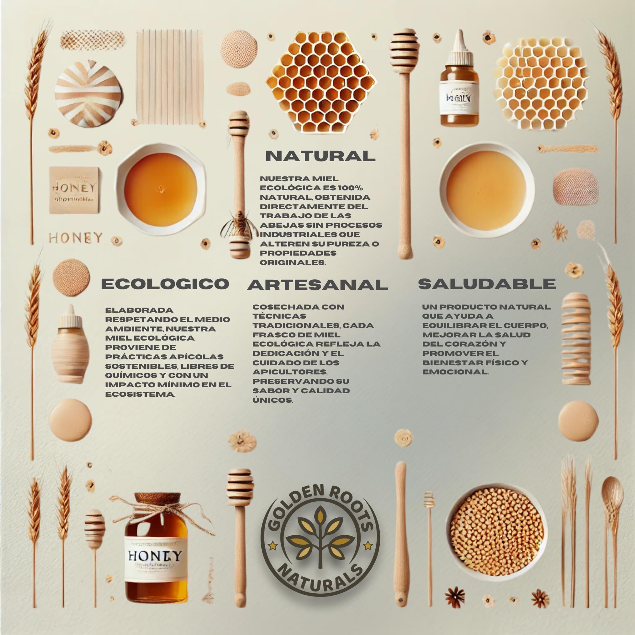 Levantamuertos Natural - Energia contra el Cansancio y Suplemento para las Defensas con Miel Pura de Abejas - Jalea Real - Propolis - Polen - 4