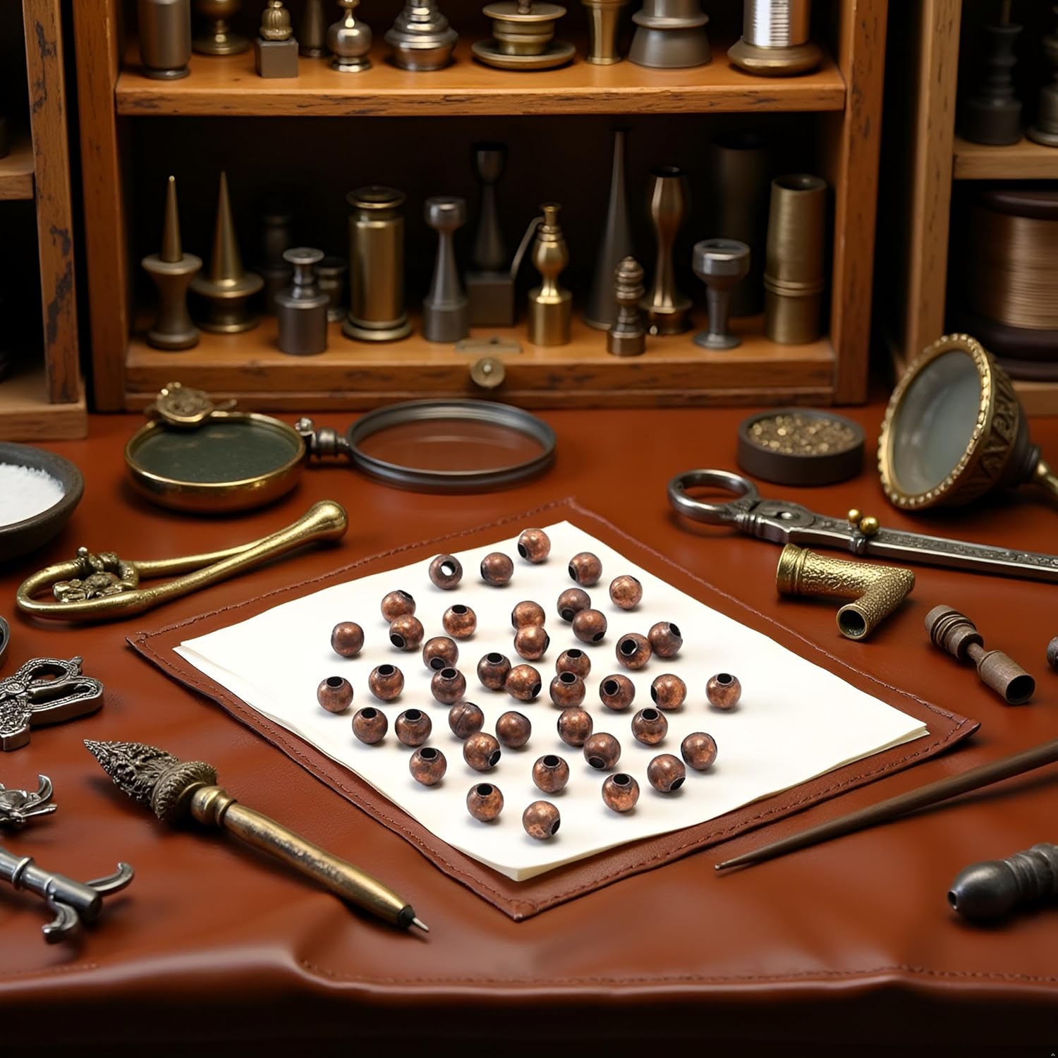 300Pcs/lot 3mm Antique Copper Round Spacer Beads Smooth Ball End Seed Metal Beading and Jewelry Making Findings Accessories Supplie Beads and Bead Assortments (0.12inch) - Image 8