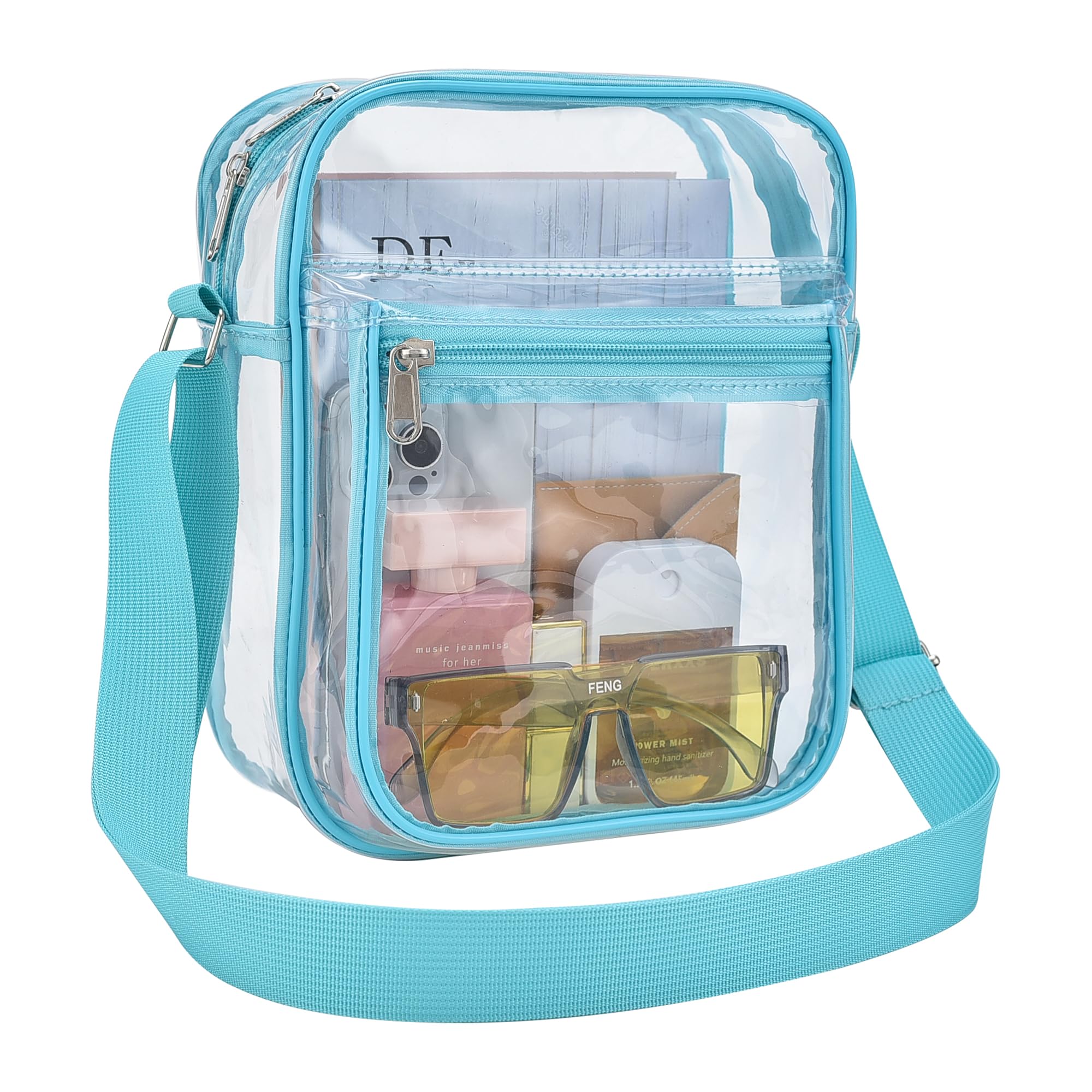 USPECLARE Clear Bag Stadium Approved Clear Messenger Bag for Men and Women