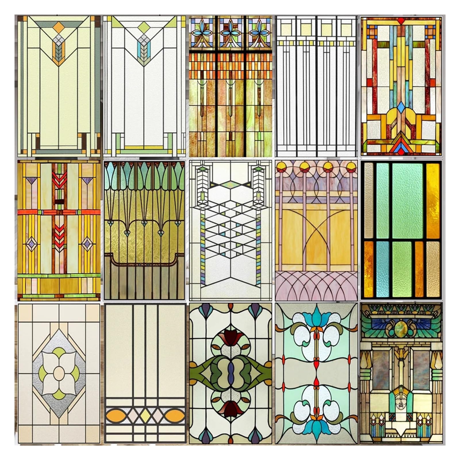 Gebrandschilderd glas raamfolie mat privacy statische klampen retro prairie stijl stickers douche badkamer kantoor home deco (kleur: 30, maat