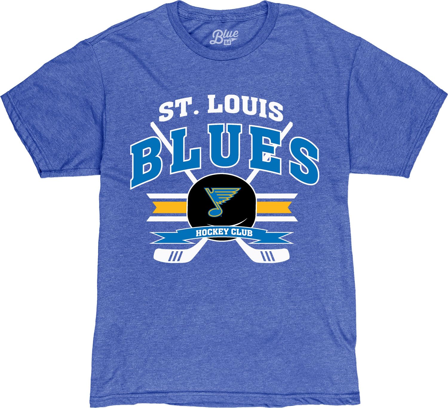 Blue 84 NHL Officially Licensed T-Shirt Heathered Hockey Puck โ image 1