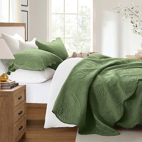 Vista 139 de IR Imperial Rooms - 10 juegos de colcha tamaño individual (68 x 86 pulgadas), para hoteles, habitaciones de huéspedes, colchas ligeras reversibles