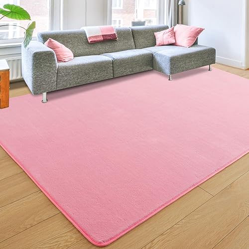 Vista 170 de JUNOVO - Alfombras de área ultra suaves de 4 x 5.3 pies, alfombras esponjosas para dormitorio, niños, niñas, bebés, sala de estar, suelo, cuarto