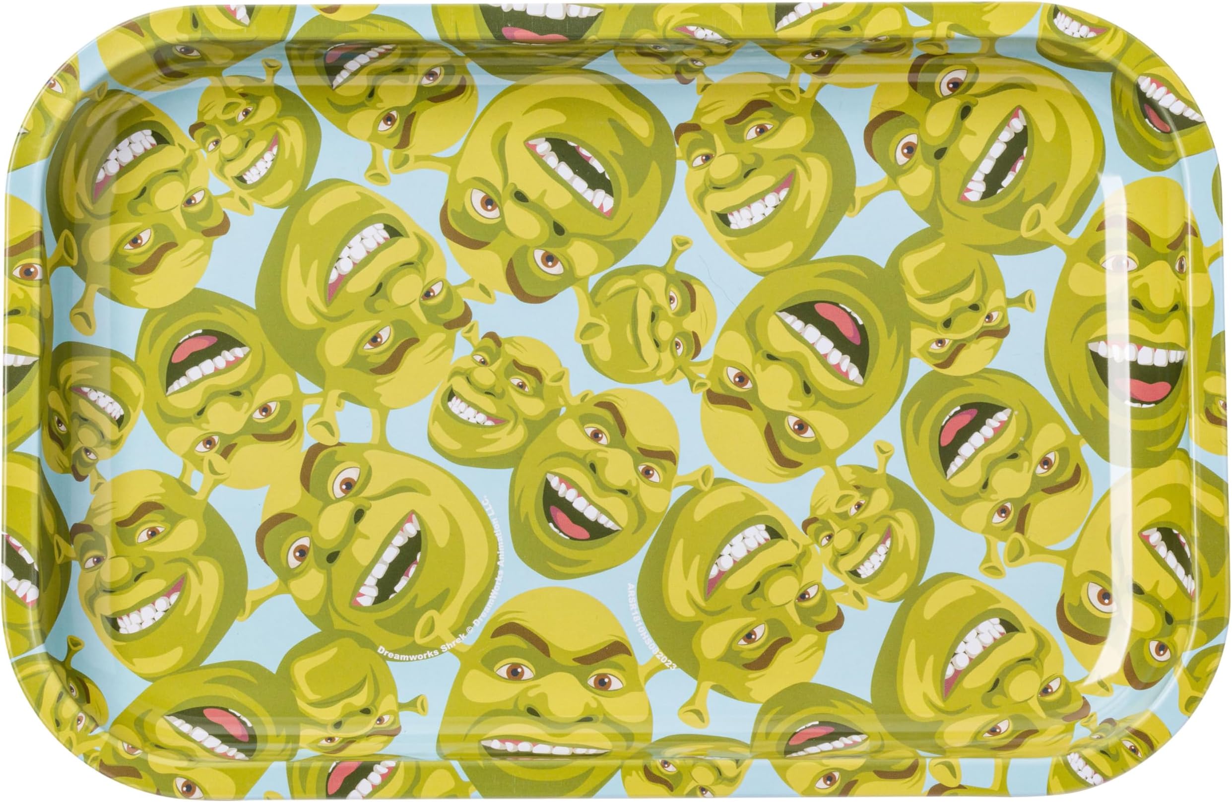 Shrek Face Pattern Tin Tray 11" x 7"