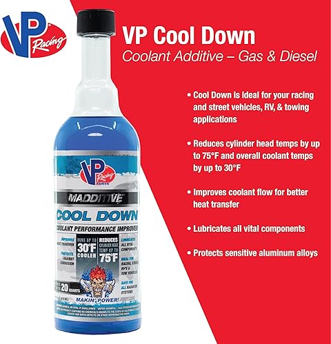 Miniatura 3 de VP Racing Fuels 2085 Cool Down - Mejorador de rendimiento del refrigerante, 16 onzas