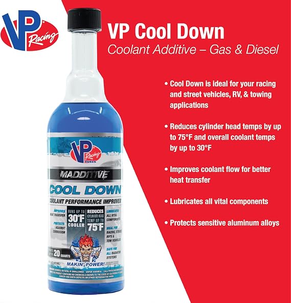VP Racing Fuels 2085 Cool Down Coolant Performance Improver, 16 Ounces