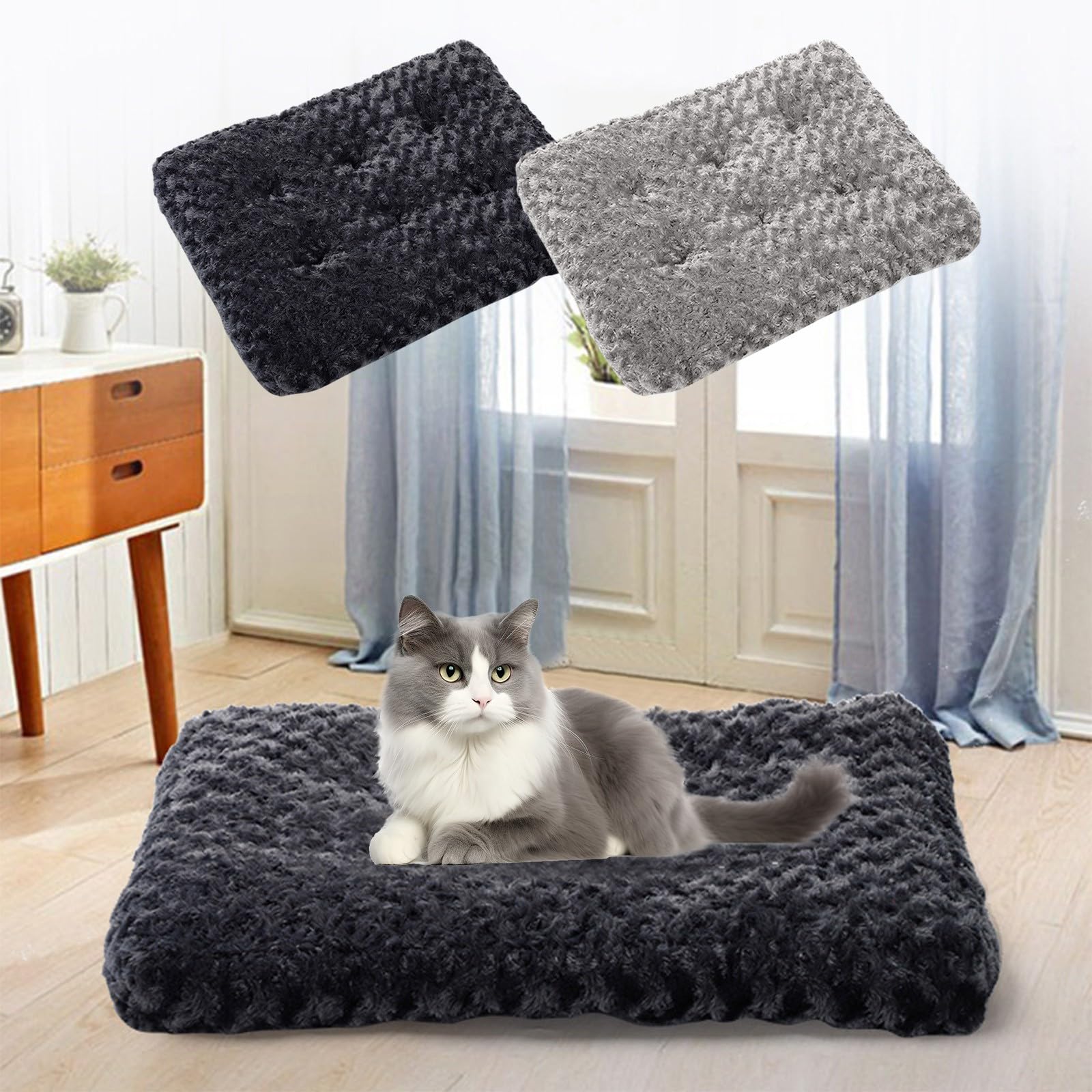 Thickened Dogs Cat Beds for Indoor Comfy Dog Beds for Small Dogs Pet Bed Warm Washable Dog Bed