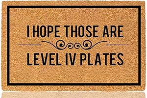 I Hope Those Are Level Iv Plates Door Mat