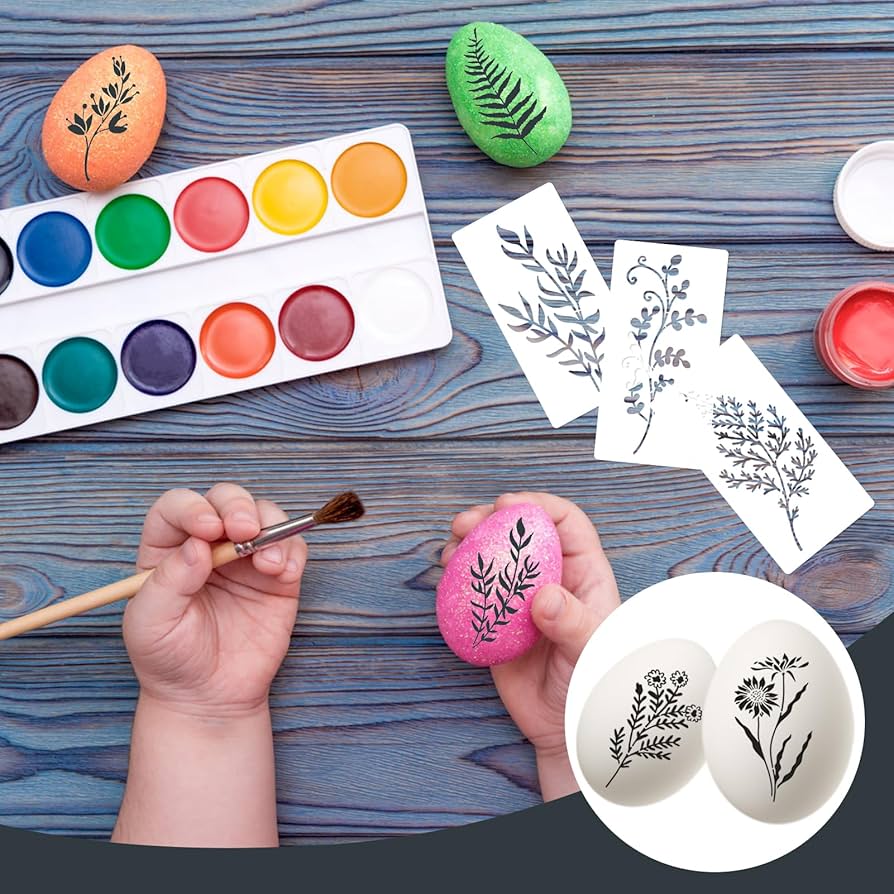 Stencils For Painting On Wood, Reusable Flower Stencils Painting Crafts Templates