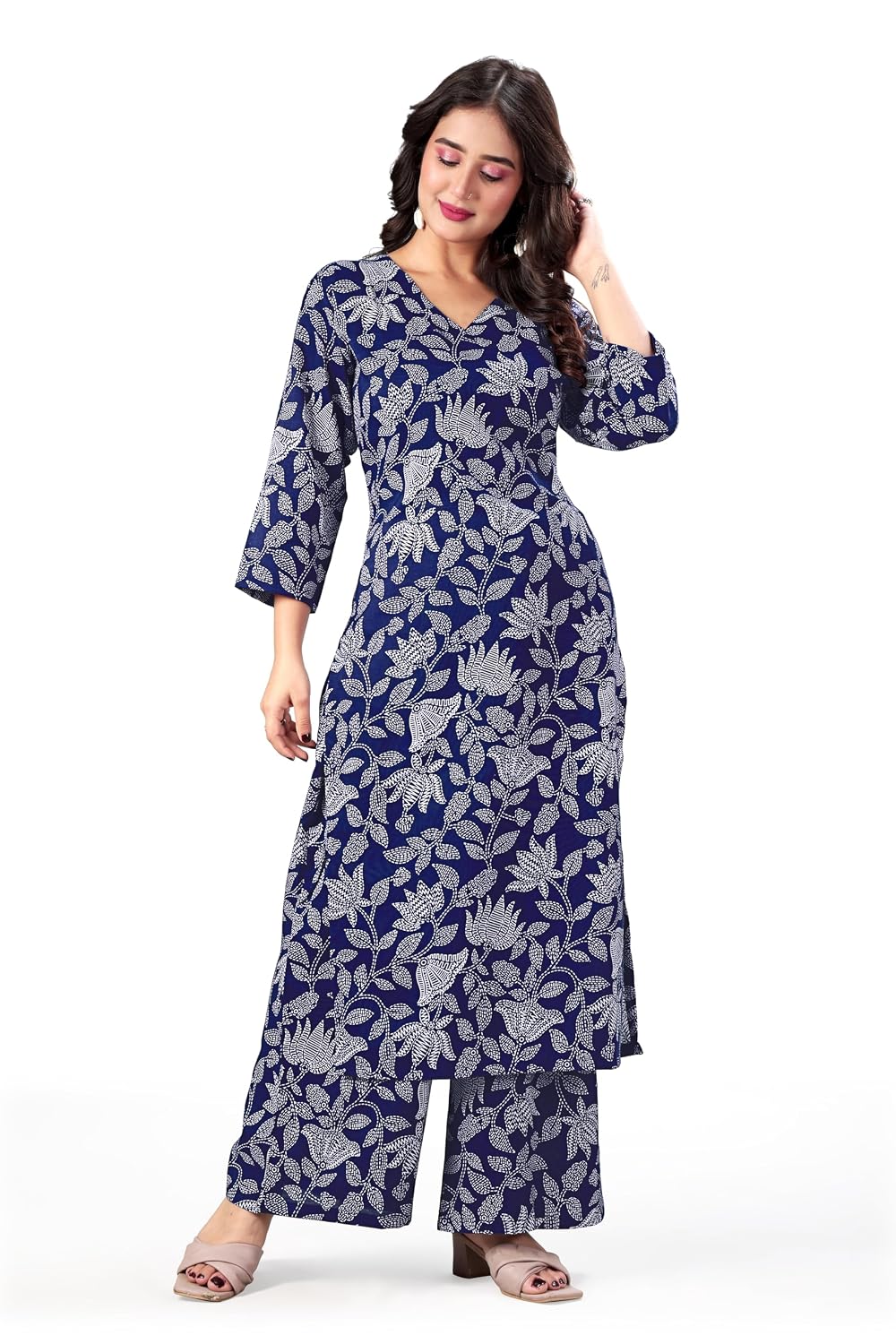 MS VHCK ENTERPRISE Women's Rayon Straight Printed Kurta with Palazzo - Review, Price and Buying Guide