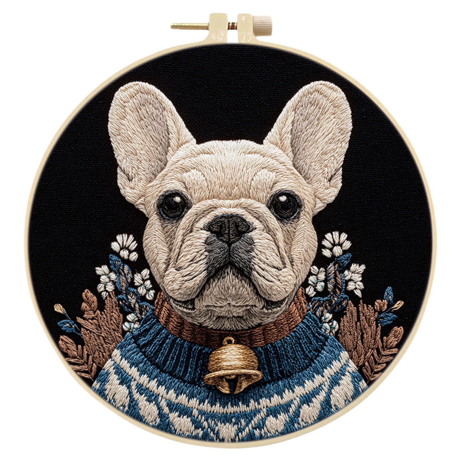 Kexpery Cross Stitch Embroidery Kit for Beginners 30x30cm with 20cm Hoop Creative Gift for Adults