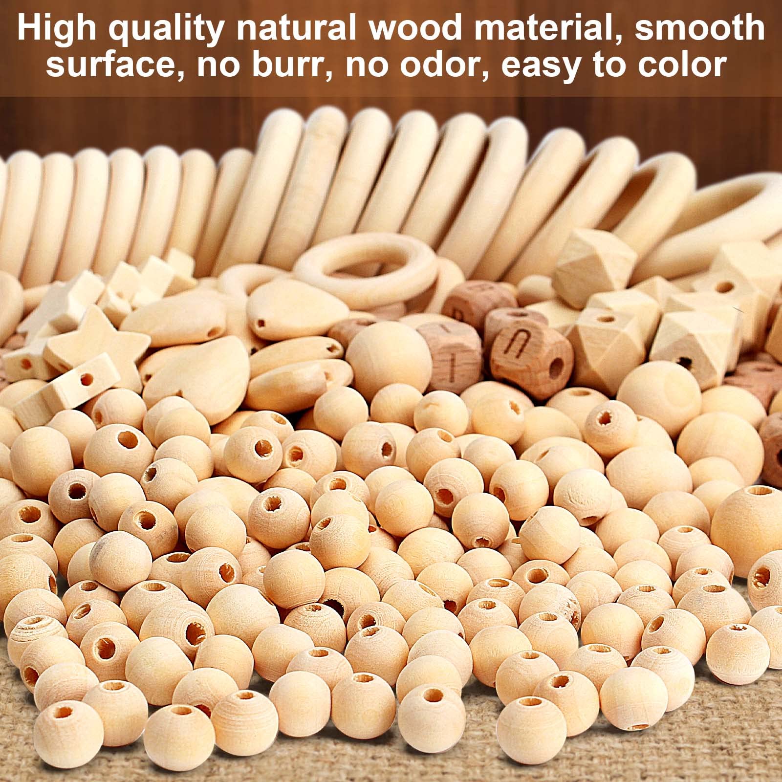 Bob Online ™ - 10 Stuks – 30mm Houten Ringen – Voor Knutselen, doe-het Bob Online ™ - 10 Stuks – 30mm Houten Ringen – Voor Knutselen, doe-het