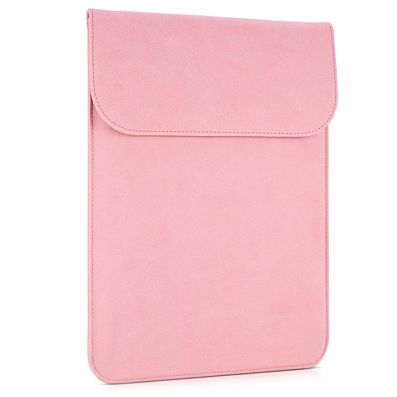 12 Inch Laptop Sleeve, Superior Leather Waterproof Laptop Protective Bag for MacBook 11 and 12 Inch (12inch, Pink)
