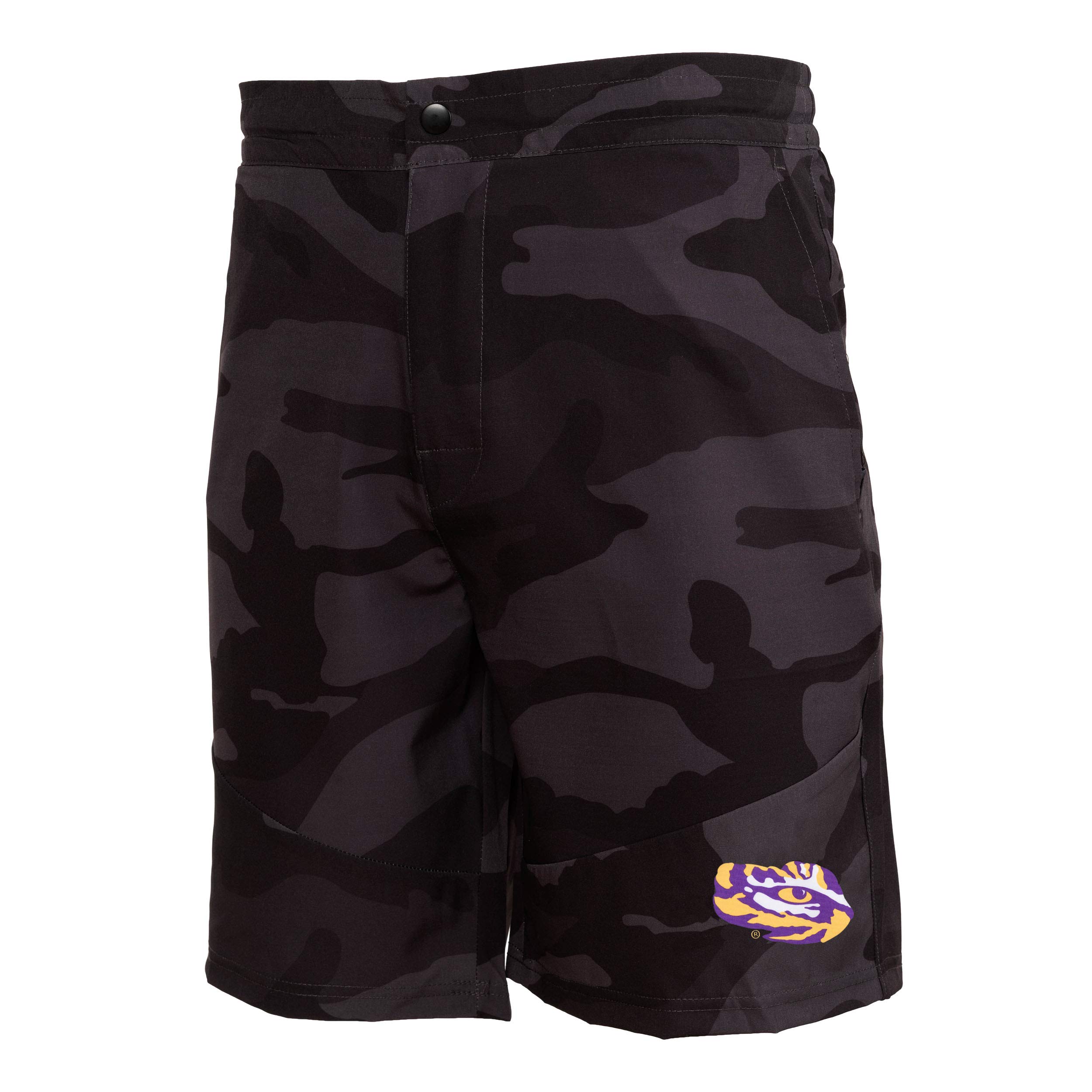FOCO LSU Tigers NCAA Mens Nightcap Camo Walking Shorts - L