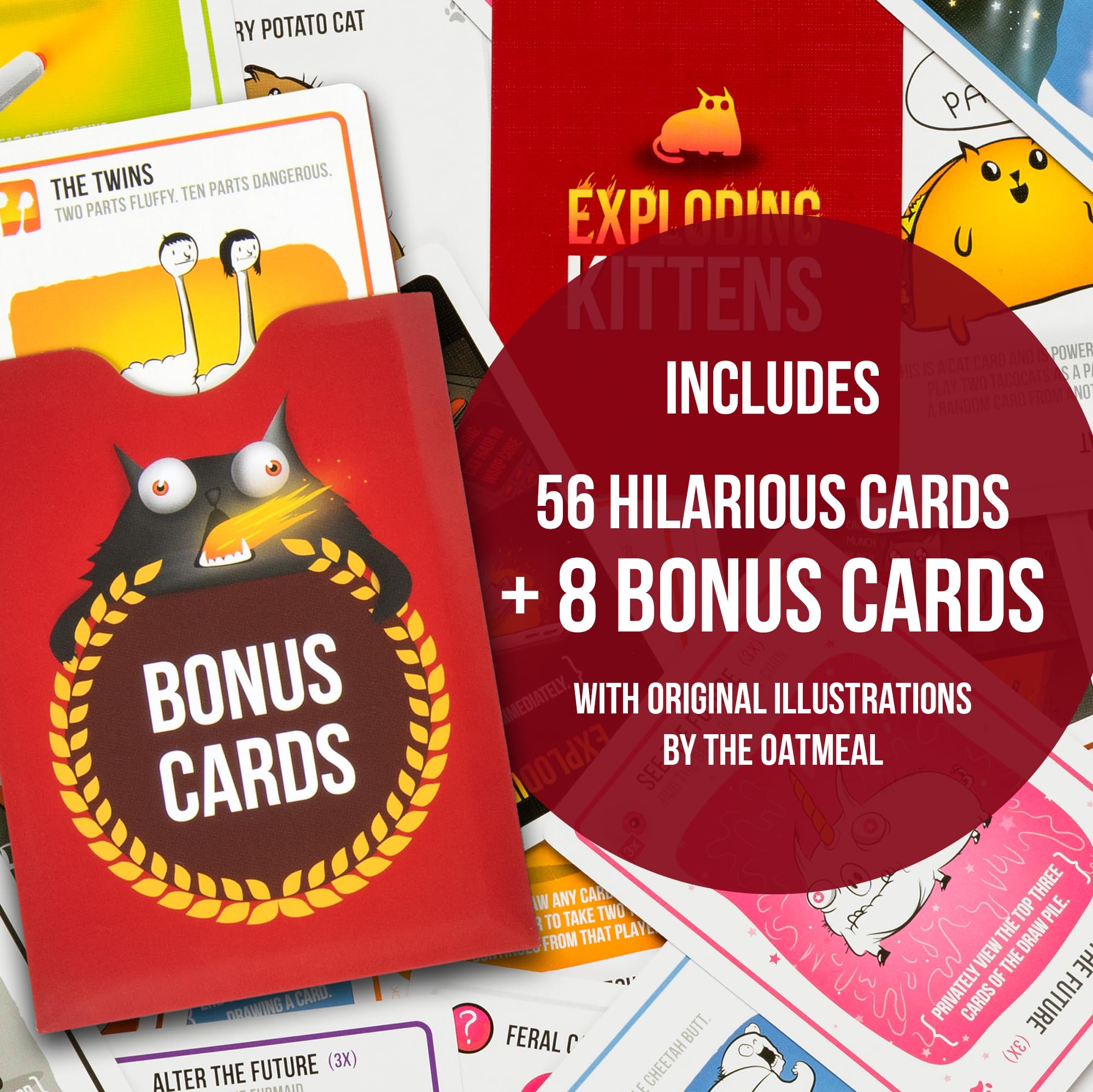 Exploding Kittens -10th Anniversary Collectible Tin (Limited Edition), Updated with 8 Legacy Cards - Image 4