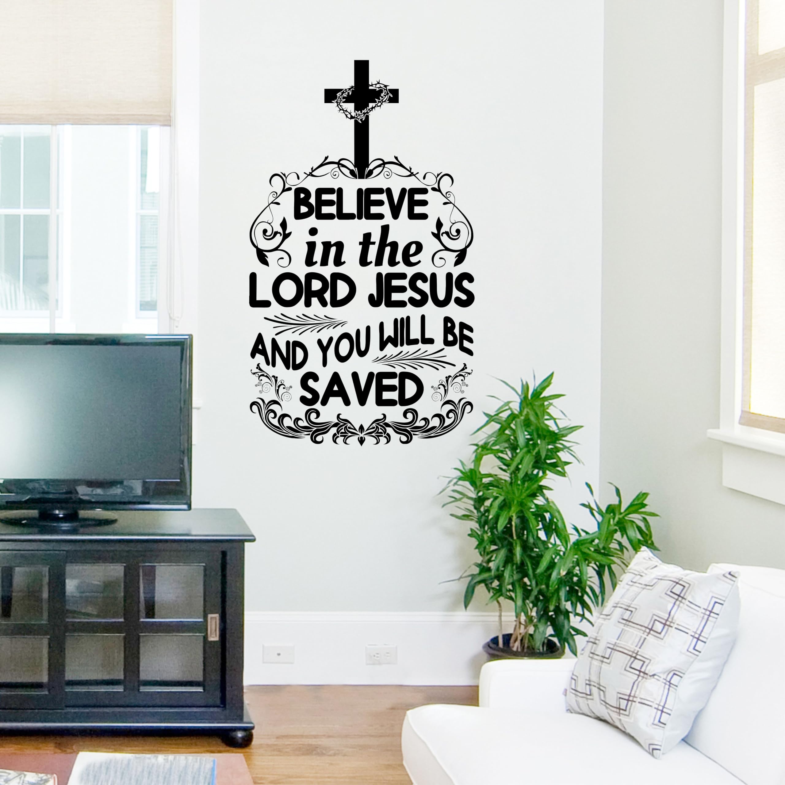 WallAdmire Jesus Christ with Cross Wall Sticker and Murals Size -16X19 Inches (B0CVCC3GFB) Amazon Price History, Amazon Price Tracker