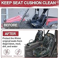 Vista 5 de StarknightMT UTV Rhino - Fundas de asiento impermeables 1680D, compatibles con Rhino 700 660 450 2004-2021, accesorios Rhino