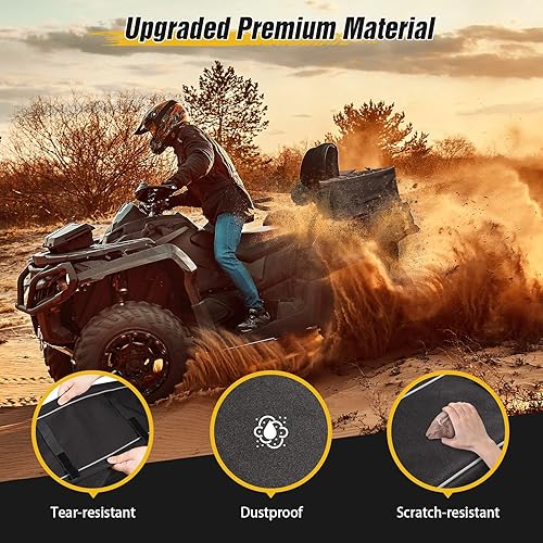 Miniatura 4 de Bolsas de almacenamiento para ATV con funda extra impermeable y cremalleras mejoradas, bolsa ATV con asiento trasero para pasajeros