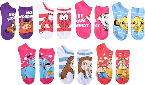 Disney Calcetines invisibles para mujer