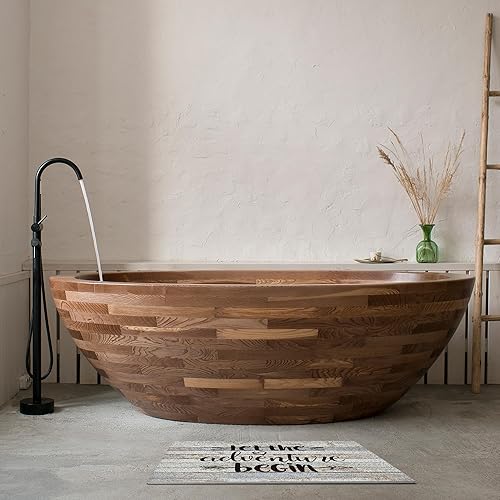 Miniatura 5 de Nogrit Let The Adventure Begin - Tapete rústico impermeable para puerta de entrada al aire libre, 17 x 30 pulgadas, tapete antideslizante para