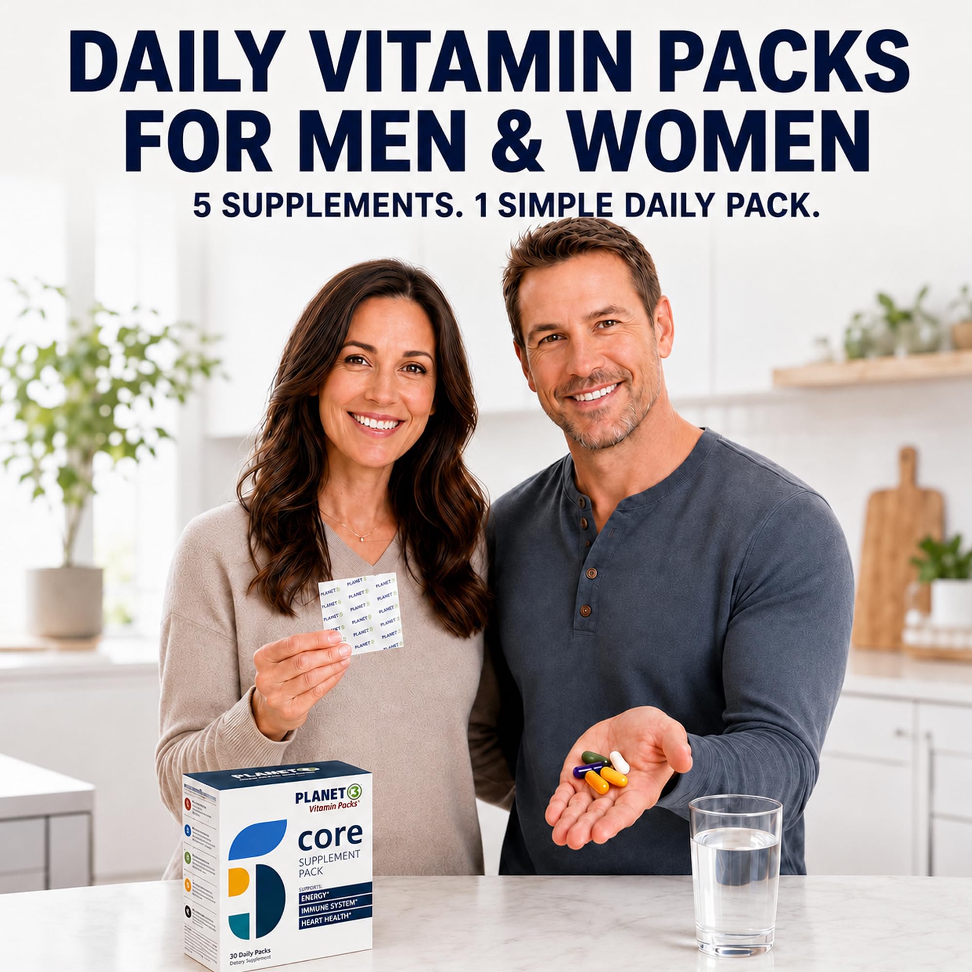 Daily Vitamin Packs for Men & Women – Immune, Energy & Heart Support with Vitamin D3, Omega-3, Probiotics, Methyl B12 & Vitamin C – Multivitamin with Lutein – Planet 3 Vitamin Packs, 30 Packets — Amazon image 7