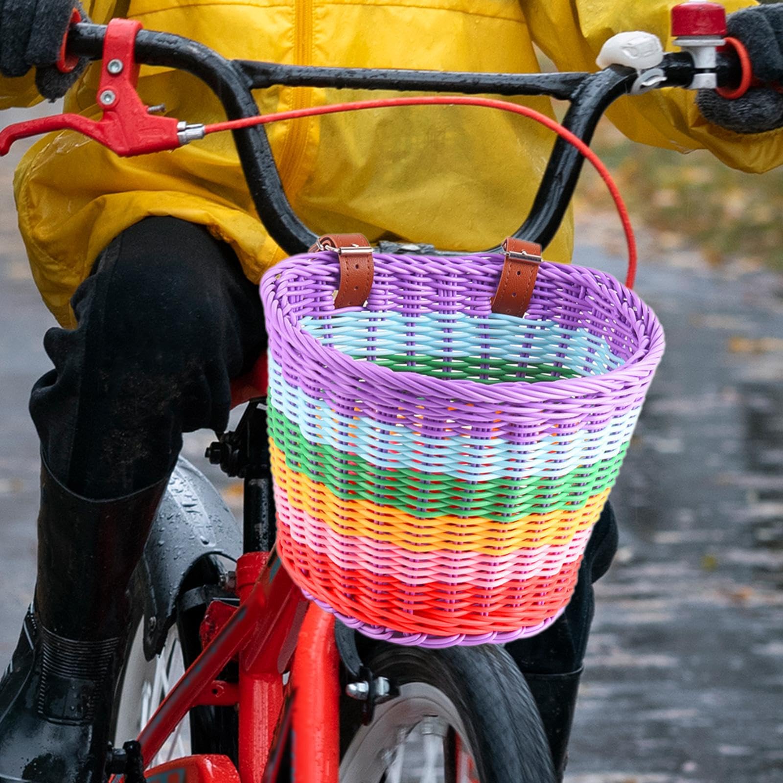 Amazon | Kioware 【2025新登場】 子供用自転車かご 前飾り 収納かご