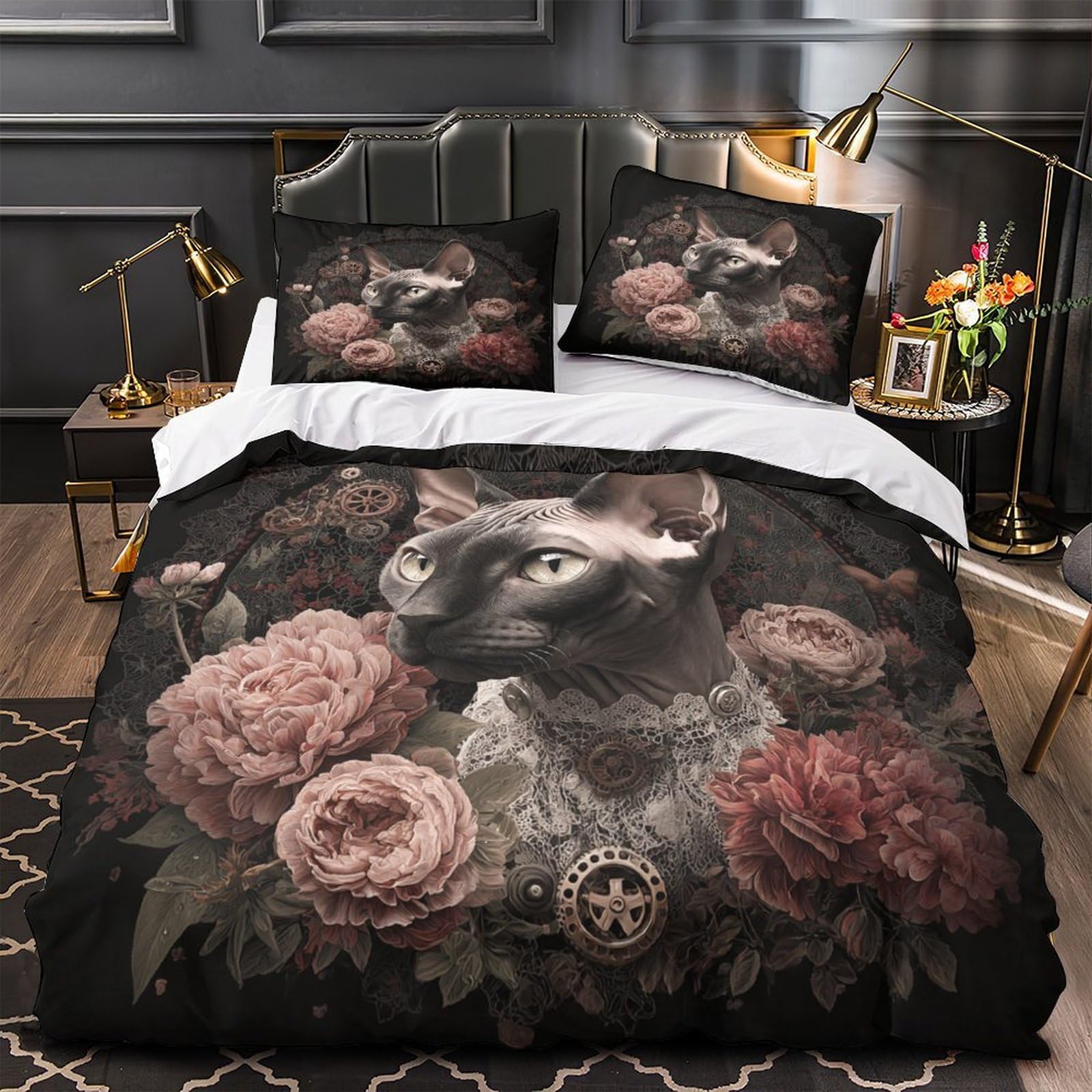 Housse de couette fusée spatiale 260x220 parure de lit microfibre 3D