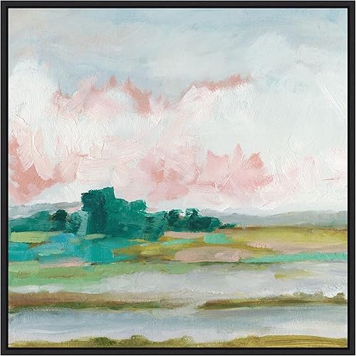 Miniatura 7 de Amanti Art Ethan Harper - Lienzo enmarcado para pared, 30 x 30 pulgadas, diseño de pantano rosa II, lienzo enmarcado para pared, obras de arte de