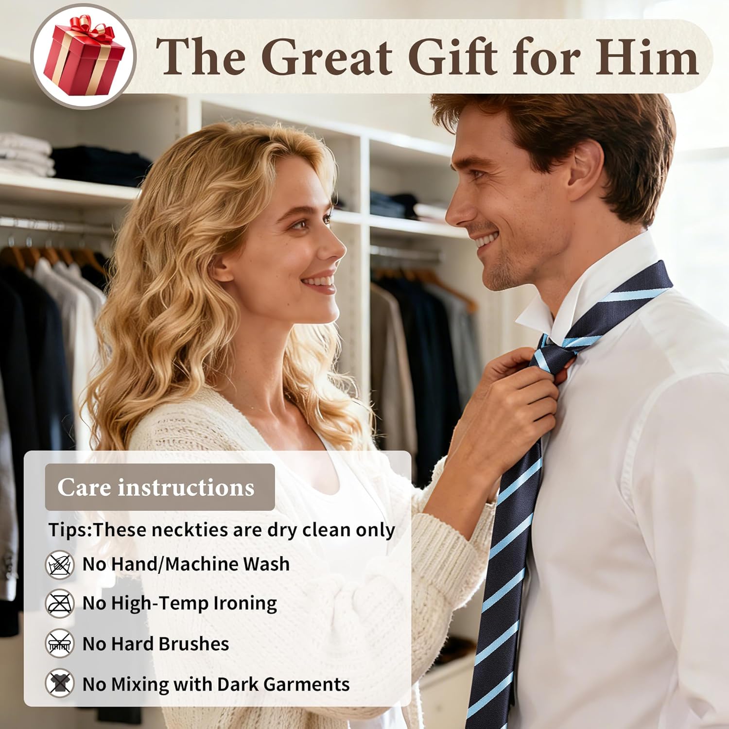 FIXSMITH Ties for Men, Striped Neckties for Men, Paisley Ties for Men, Mens Formal and Casual Ties for Wedding, Business - Image 6