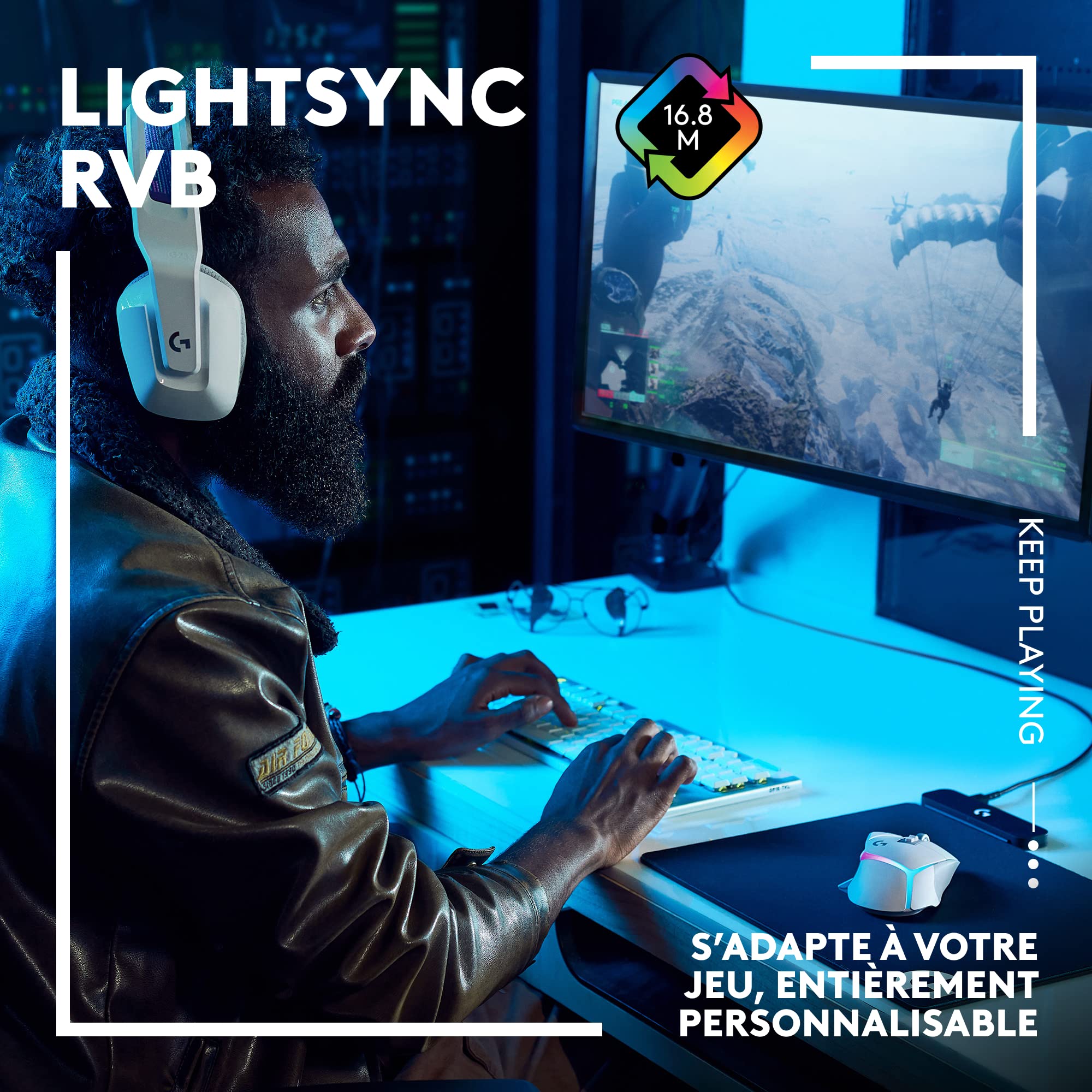 Logitech G G502 X Plus Lightspeed Souris Gaming RVB sans Fil - Souris Optique Boutons Hybrides LIGHTFORCE, LIGHTSYNC RVB, Capteur Gaming Hero 25K, Compatible avec PC - macOS/Windows - Noir