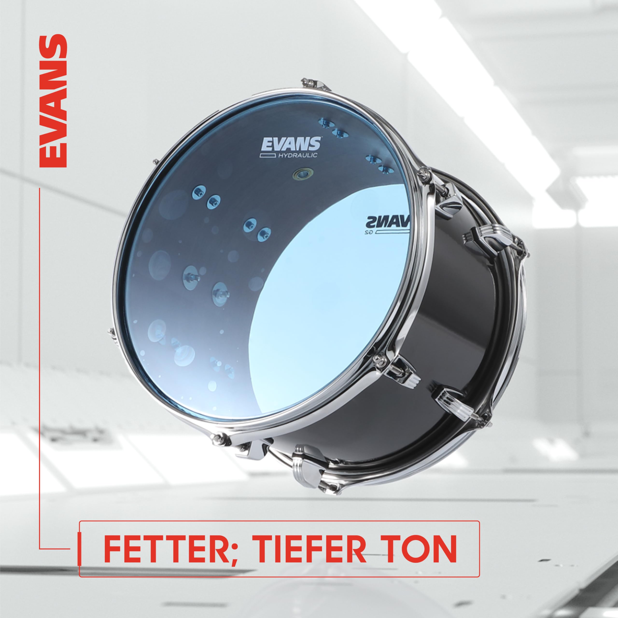 Evans Hydraulic Black 13", TT13HBG, Tom Batter