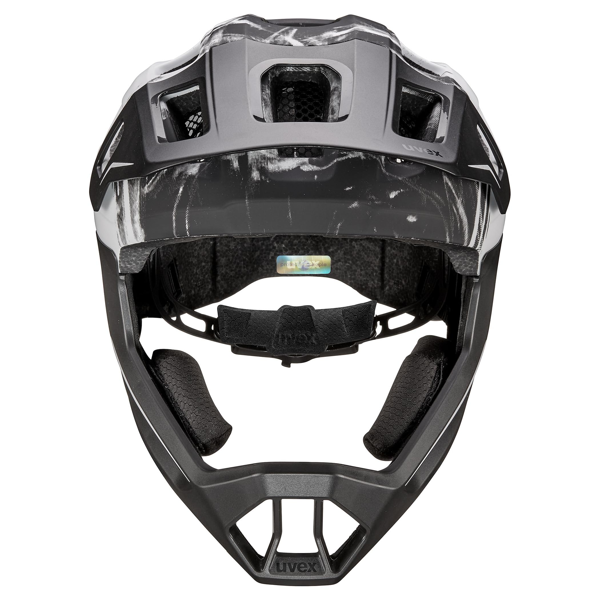 uvex React jr. fullface - Casco de Bicicleta Ligero para niños - Ajuste de Talla individualizado - Forro Interior Lavable