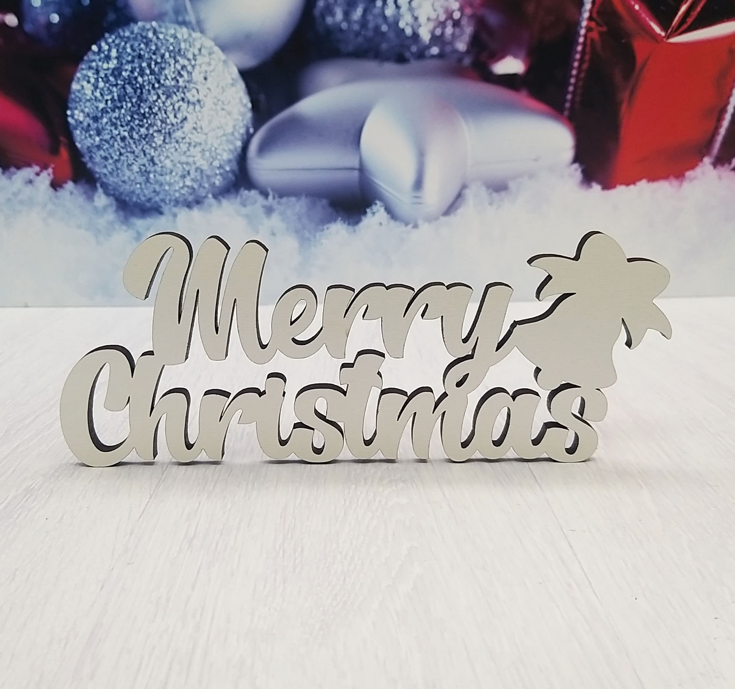 Set 3 cesti in legno Merry Christmas