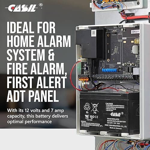 Miniatura 3 de Casil Batería 12V 7Ah ca1270Sealed Lead Acid SLA para GP1272F2GP 1272