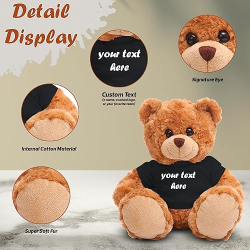 Miniatura 3 de Plushland Oso de peluche de 11 pulgadas, regalo personalizado de animal de peluche, gran regalo para el día de la madre, día de San Valentín,