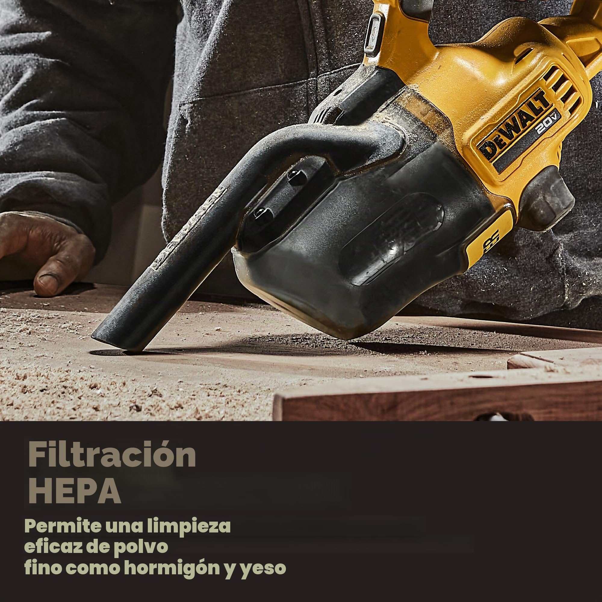 DEWALT DCV501HB, aspiradora, mezcla, amarillo, talla única
