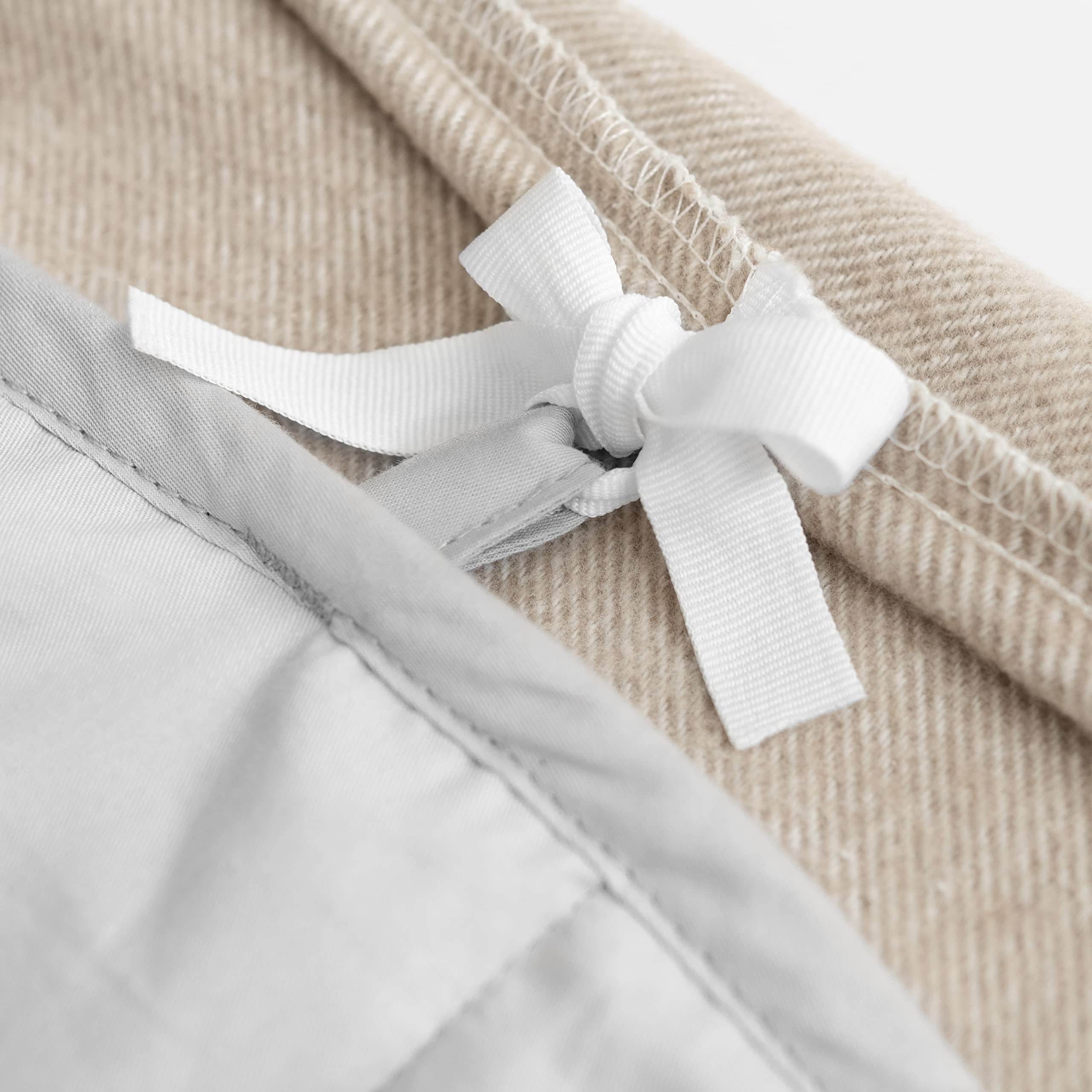 heynight - Coperta Ponderata da 9 kg con Cover in Caldo Cotone. Coperta con Pesi, Migliora il Sonno e Riduce lo Stress. Per Persona Fino a 110 kg - Dimensione 120 x 200 cm - Beige - Made in Italy