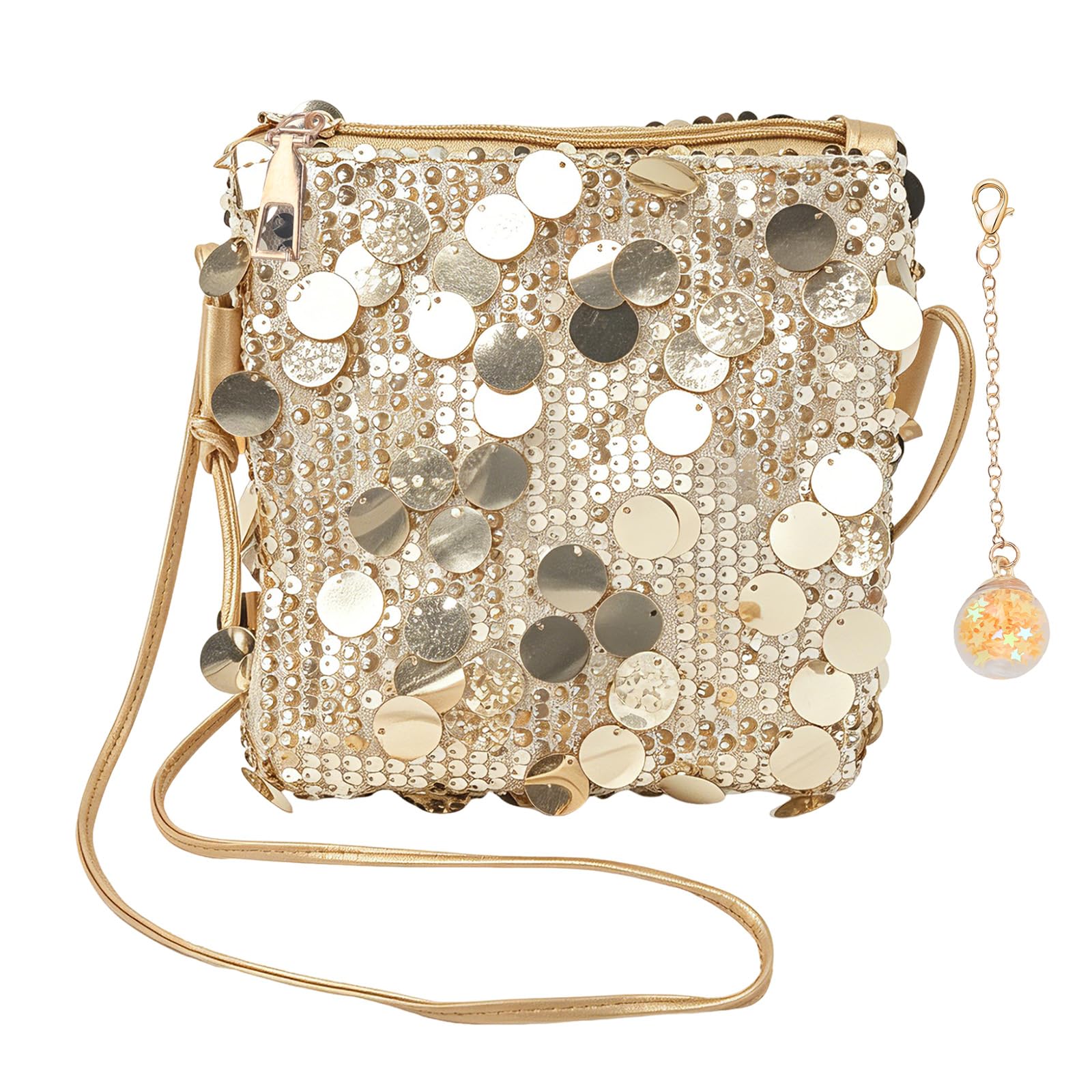 Tutukyle Damen Clutch Glitzer Tasche Pailletten Crossbody Umhängetasch Kleine Handtasche Schultertaschen Glitzer Handytasche für Fasching Hochzeit Party Freizeit Date Shopping