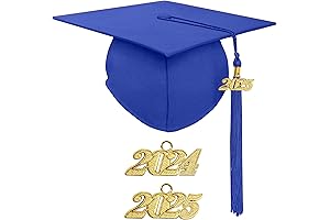 Matte Royal Blue Cap for Graduation 2024-2025