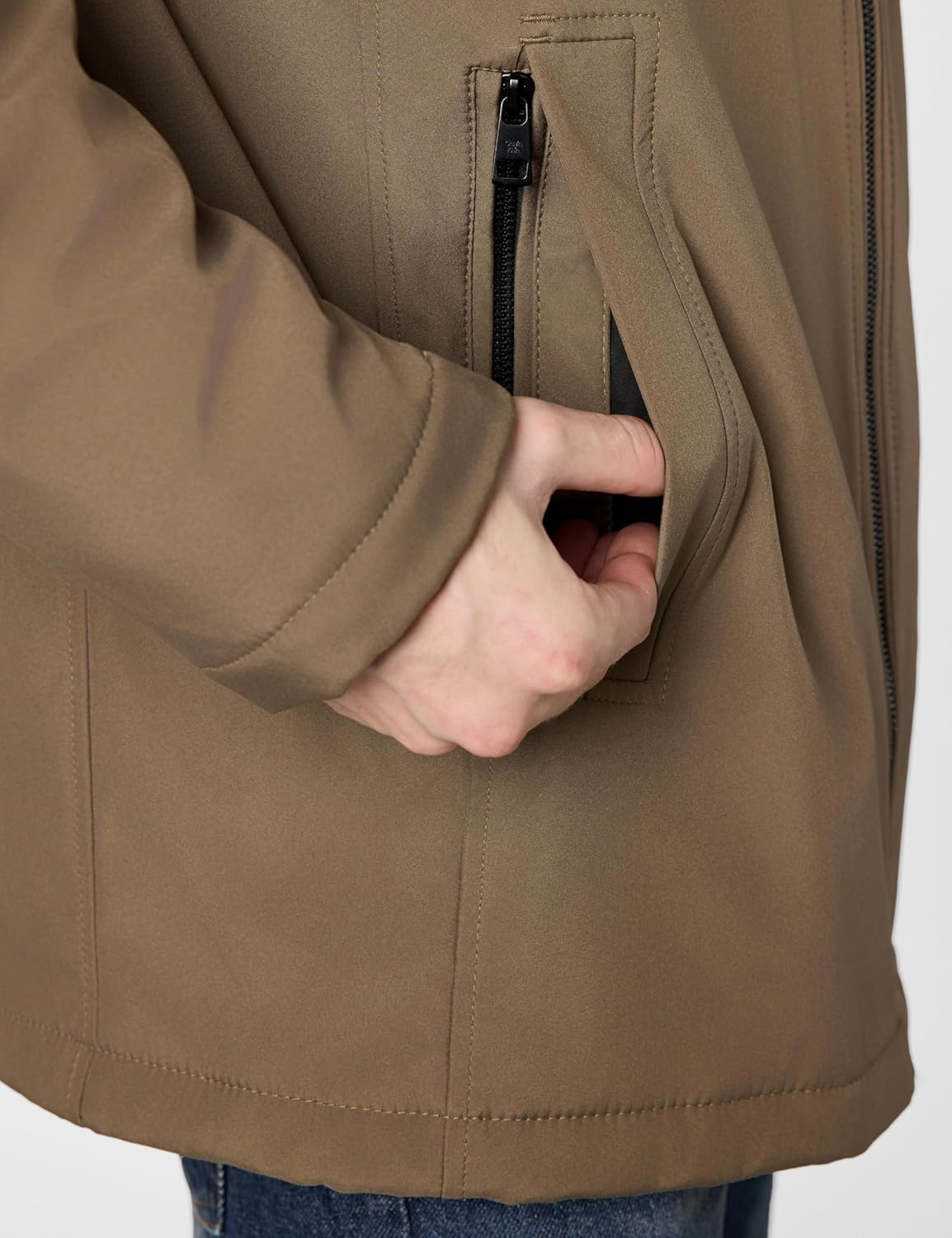 Calvin Klein Mens Calvin Klein Men’s Water and Wind Resistant Hooded Coat from Fall Into Winter - Image 5