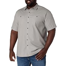Synrgy Big and Tall Textured Solid Sport Shirt Sizes XL - 8XLT