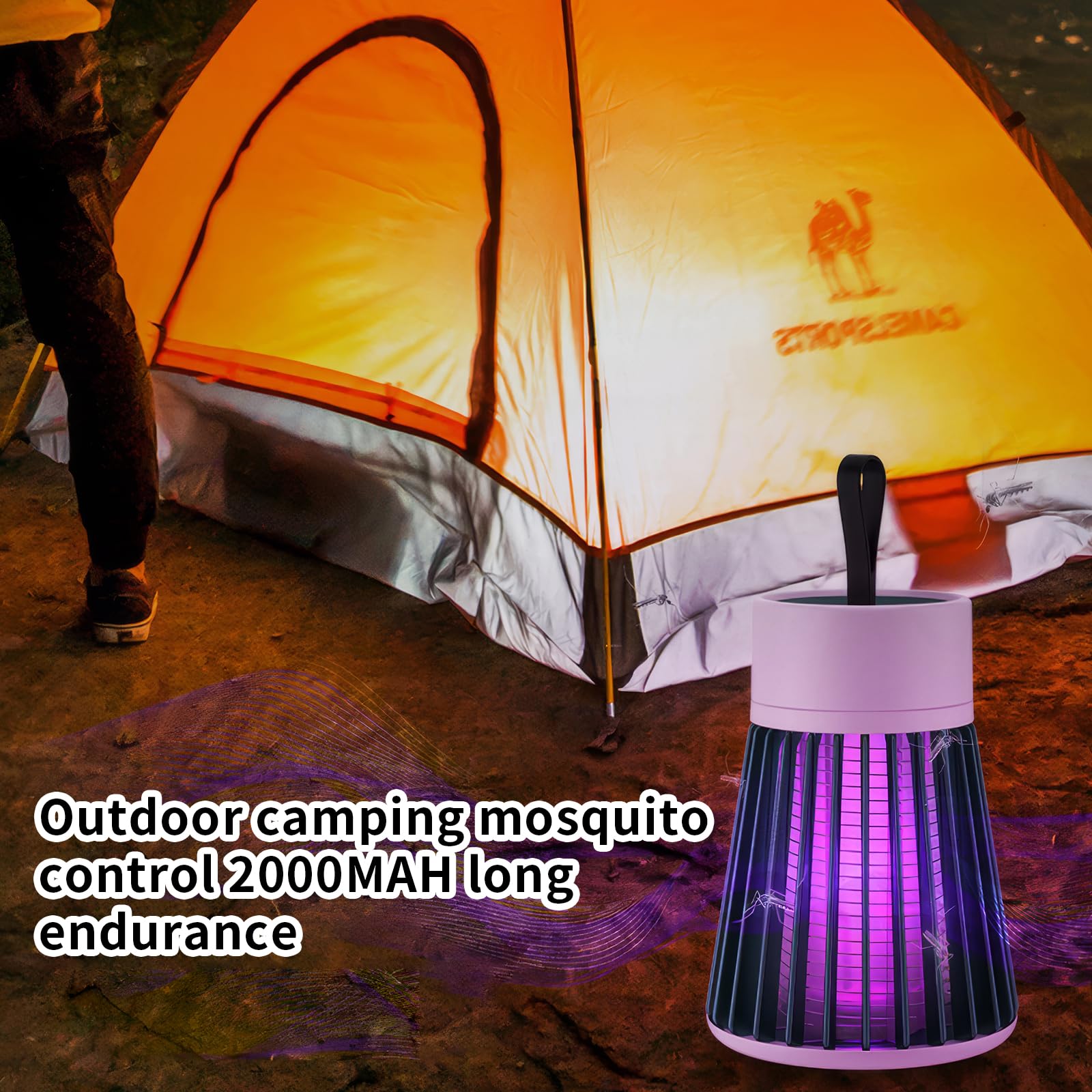 Lampe Anti Moustique Osmo Zapplite 30m² Physique Intérieur Extérieur Lampe Anti-moustiques Osmo Zapplite - Répulsif UV, Portable Et étanche, 30 M² De Couverture Zappeur Insectes Portable